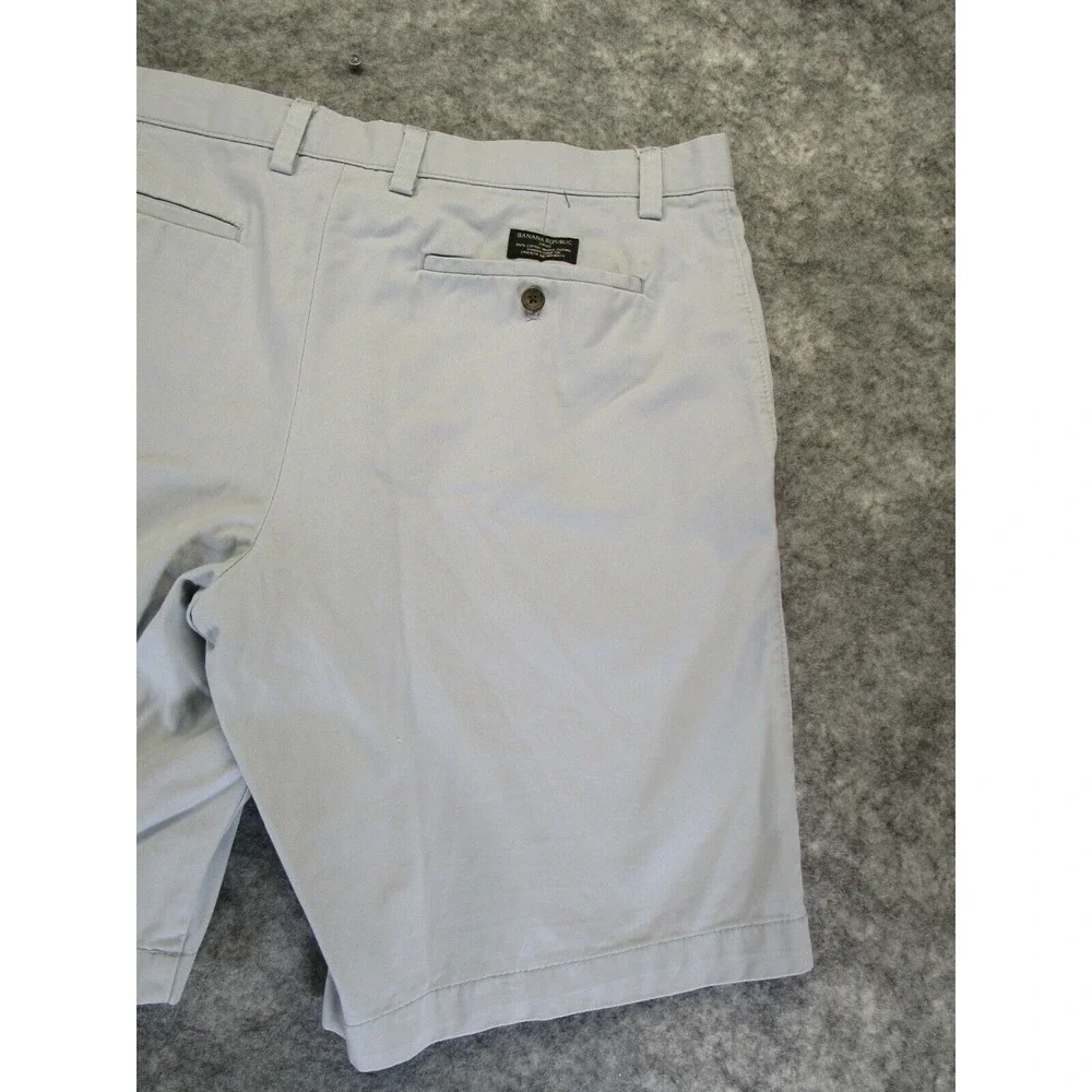 Banana Republic Chino Shorts blue Men's Size 35 pre-owned flat front‎ pocket